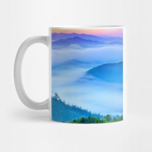 Smoky mountain fog Mug